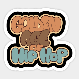 Golden Age of Hip Hop - Hip Hop - Graffiti Bubble Style Sticker